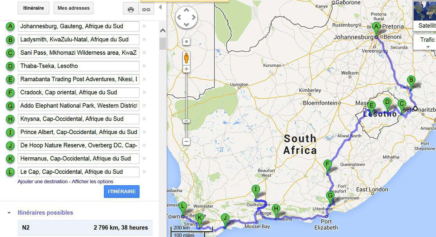 Itin Raire Jours Afrique Du Sud Lesotho Forum Lesotho Afrique