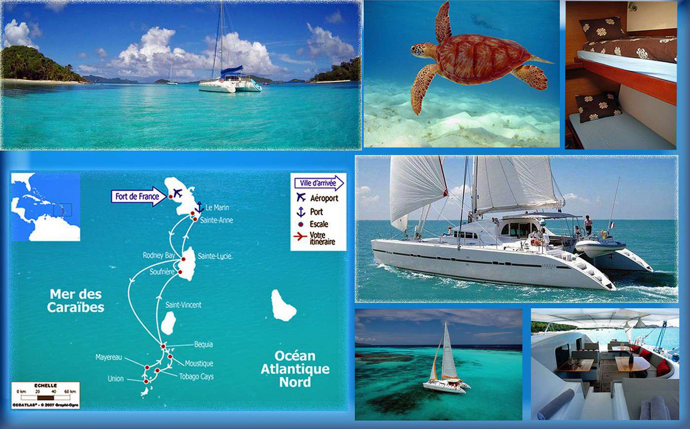 iles grenadines en catamaran