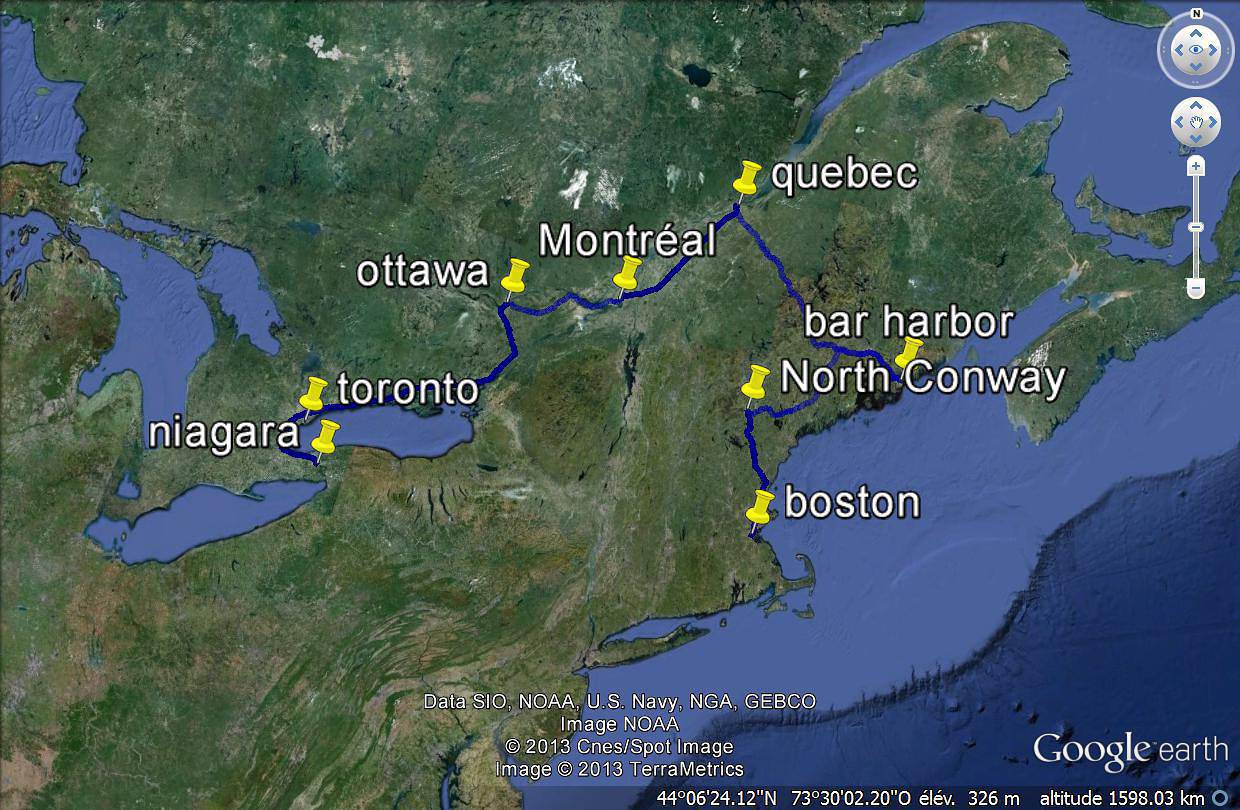 Circuit de trois semaines ÉtatsUnis Canada Forum ÉtatsUnis / Canada (sauf le Québec