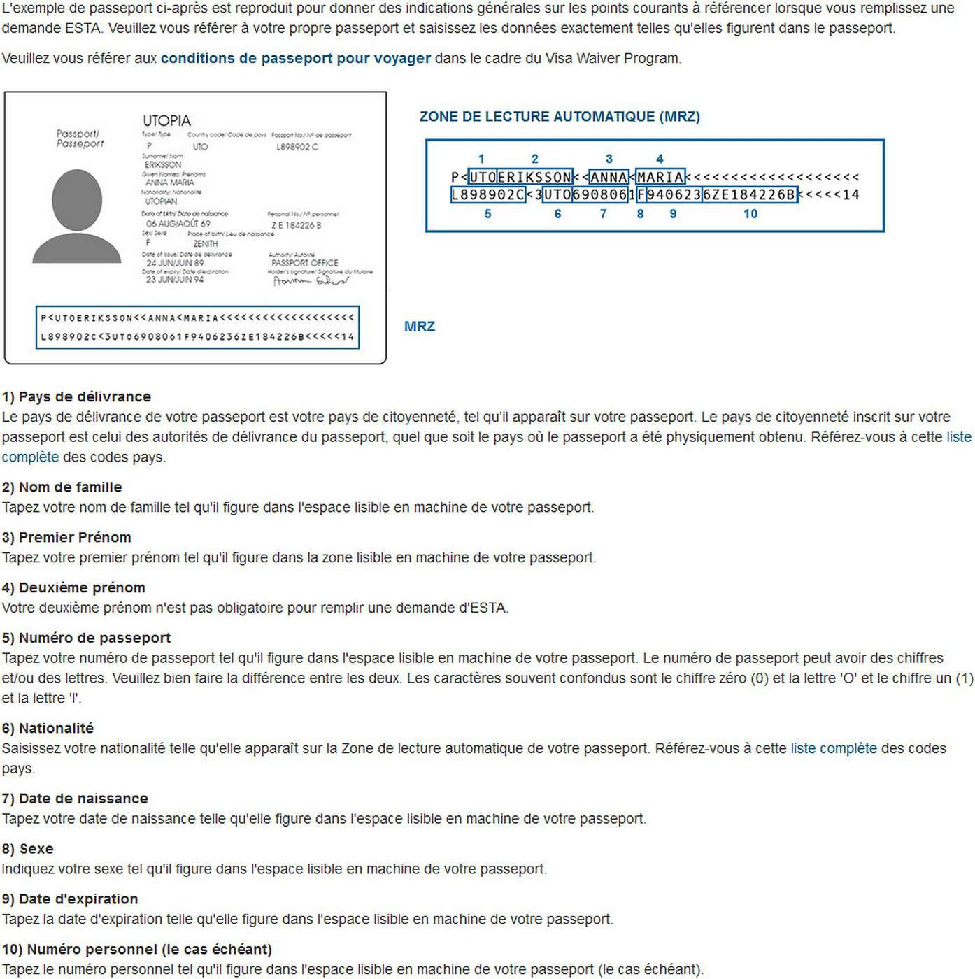 Esta Nom De Jeune Fille Ou Epouse Noms sur passeport, billet et ESTA | Visa, formalités > États-Unis