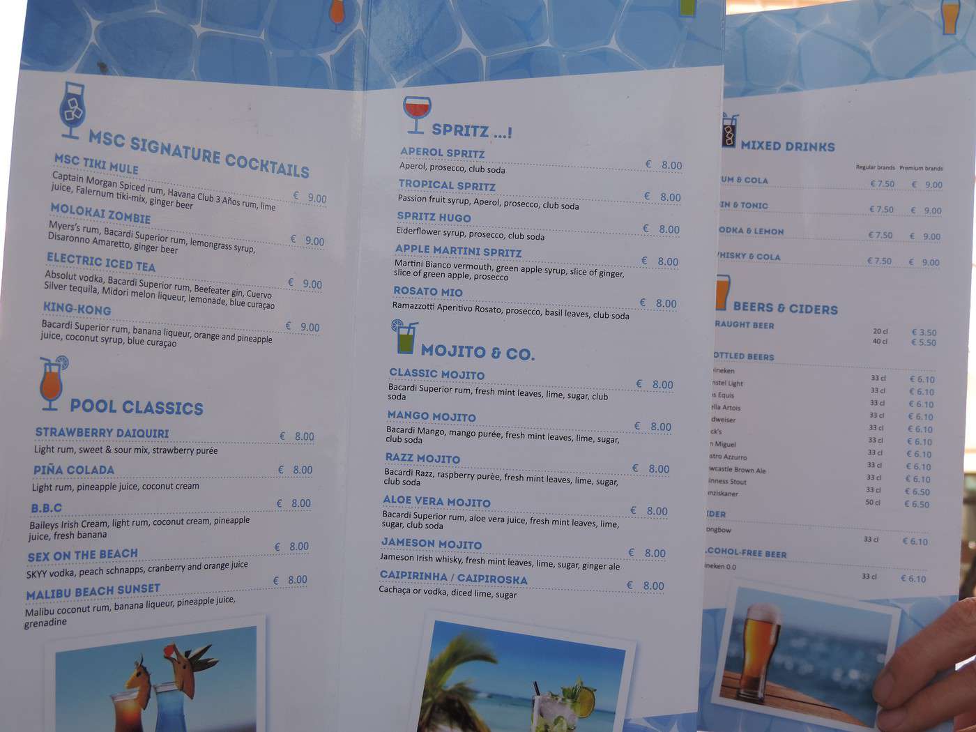Forfaits boissons MSC (page 17) Croisière Voyage Forum