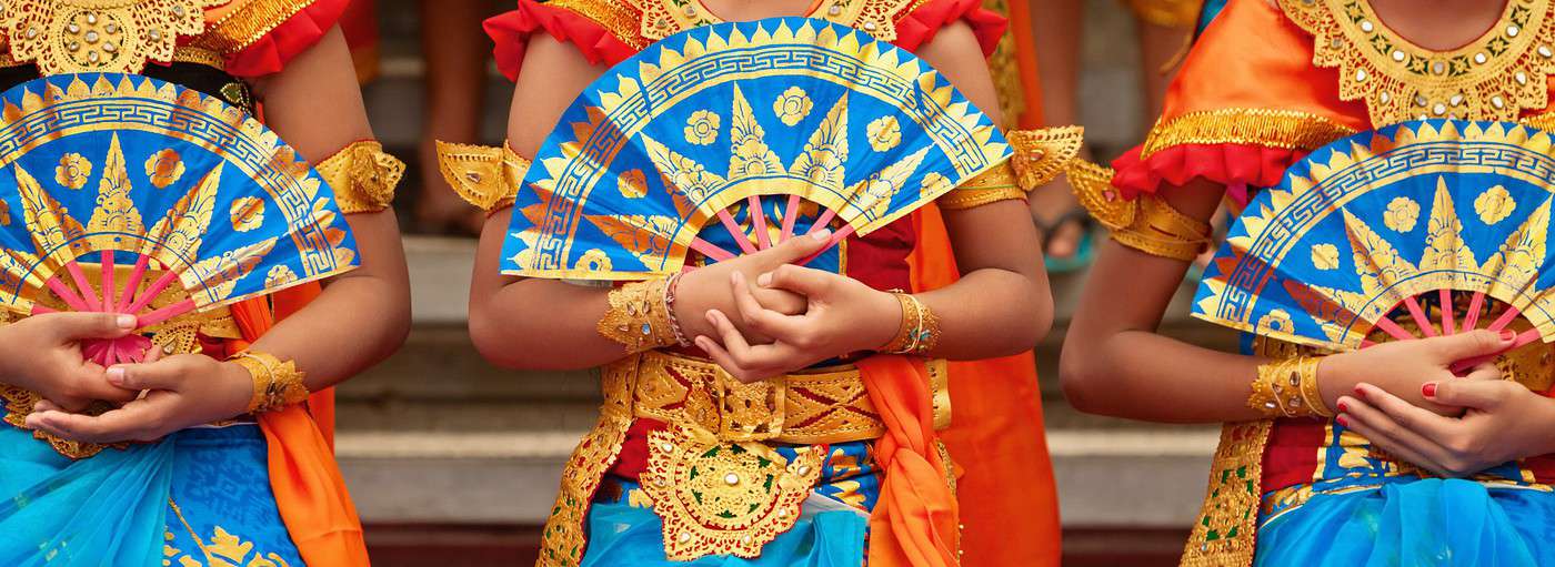 Danseuses traditionnelles à Bali, Indonésie