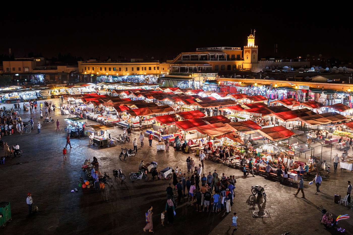 Place Jemaa-el-Fna, Marrakech, Maroc Place Jemaa-el-Fna, Marrakech, Maroc