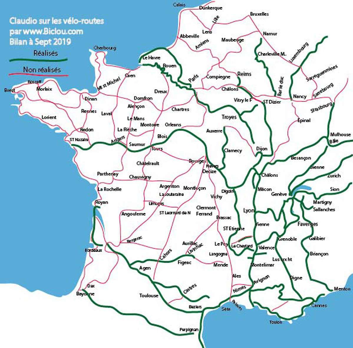Carte Des Canaux De France En Velo Itinéraire pour traversée de Paris à vélo en un jour | Voyage à vélo