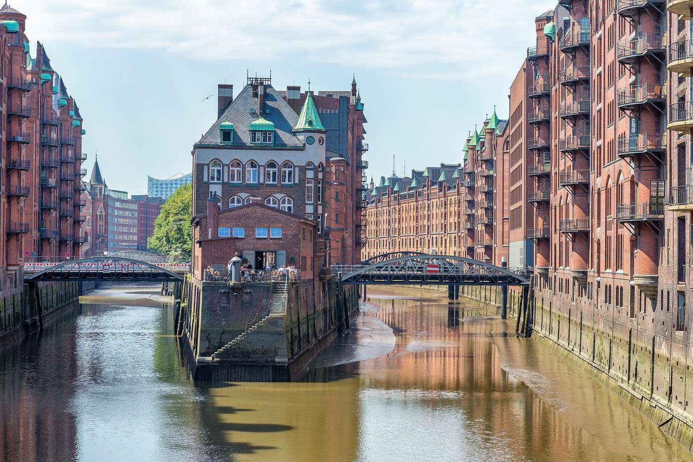 Quartiers de la Speicherstadt et de Kontorhausde, Hambourg, Allemagne