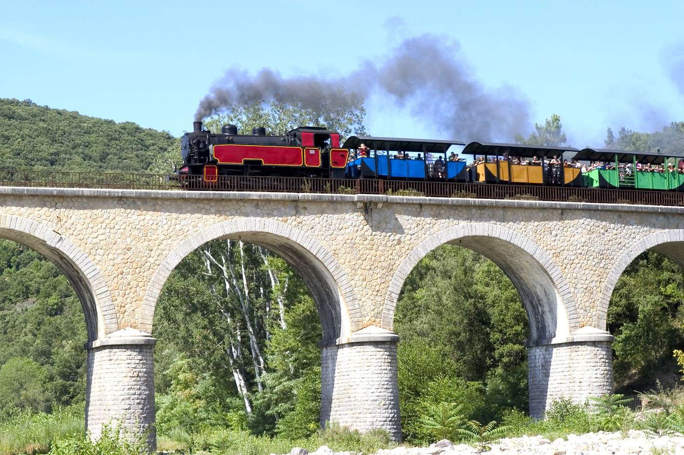 Train &agrave; vapeur des C&eacute;vennes, Anduze, Gard, France