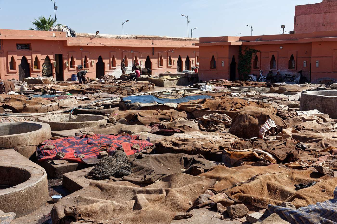 Quartier des Tanneurs de Marrakech, Marrakech, Maroc