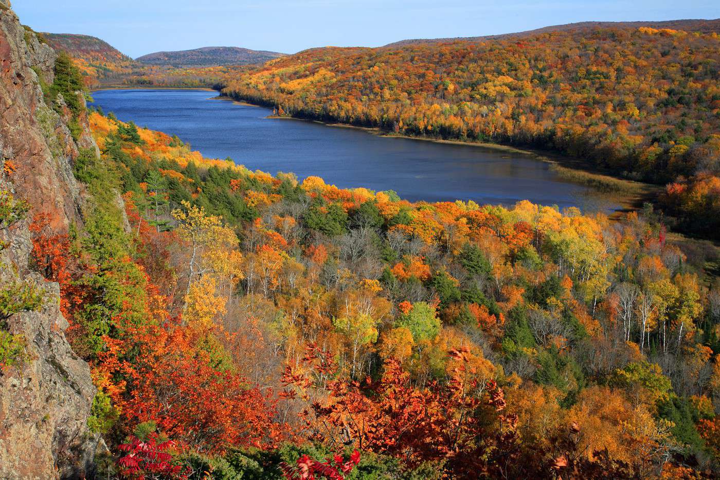 Lake of the clouds, Monts Porcupine, Michigan, États-Unis