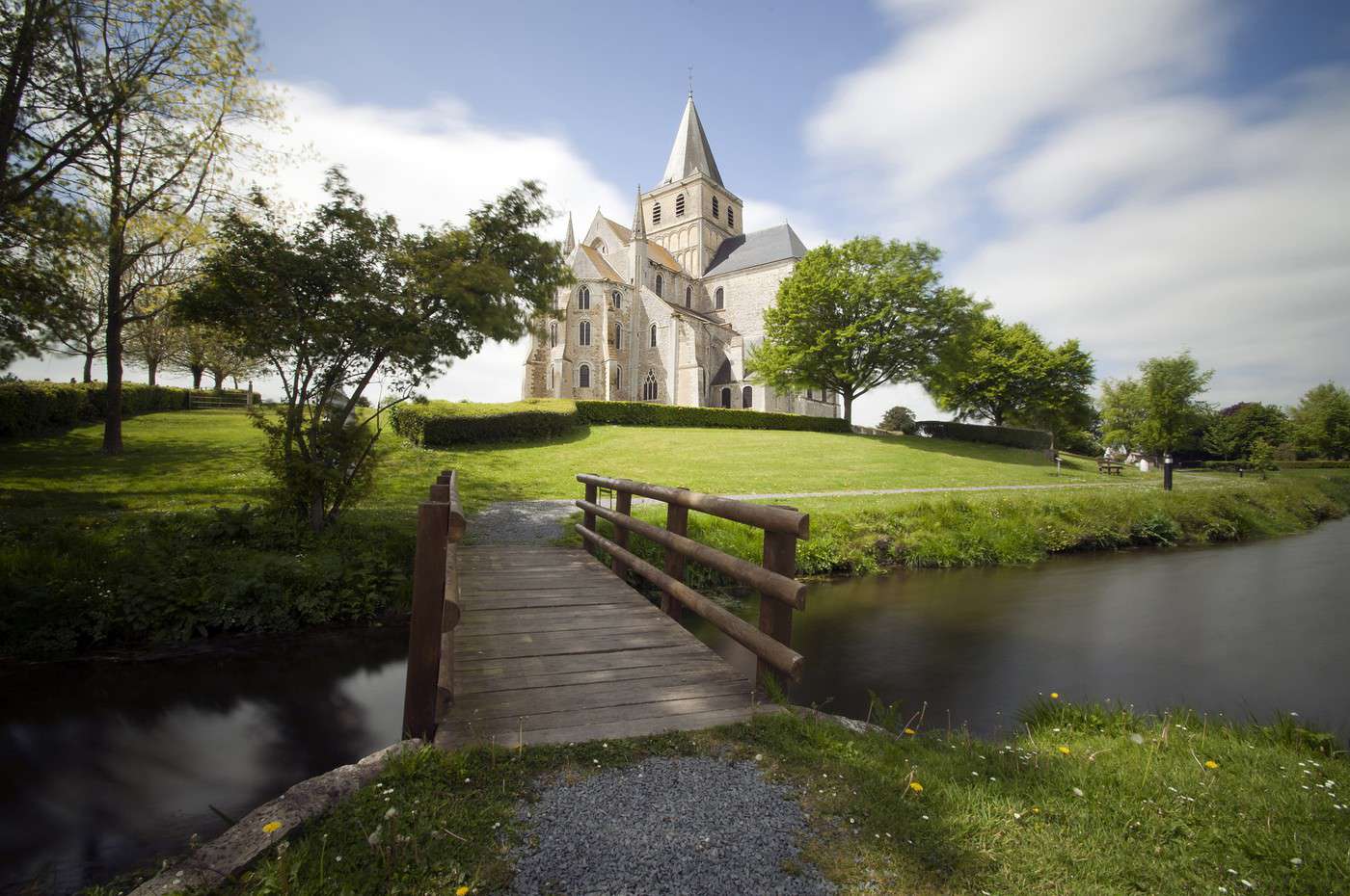 Abbaye de Cerisy la for&ecirc;t, Manche, France
