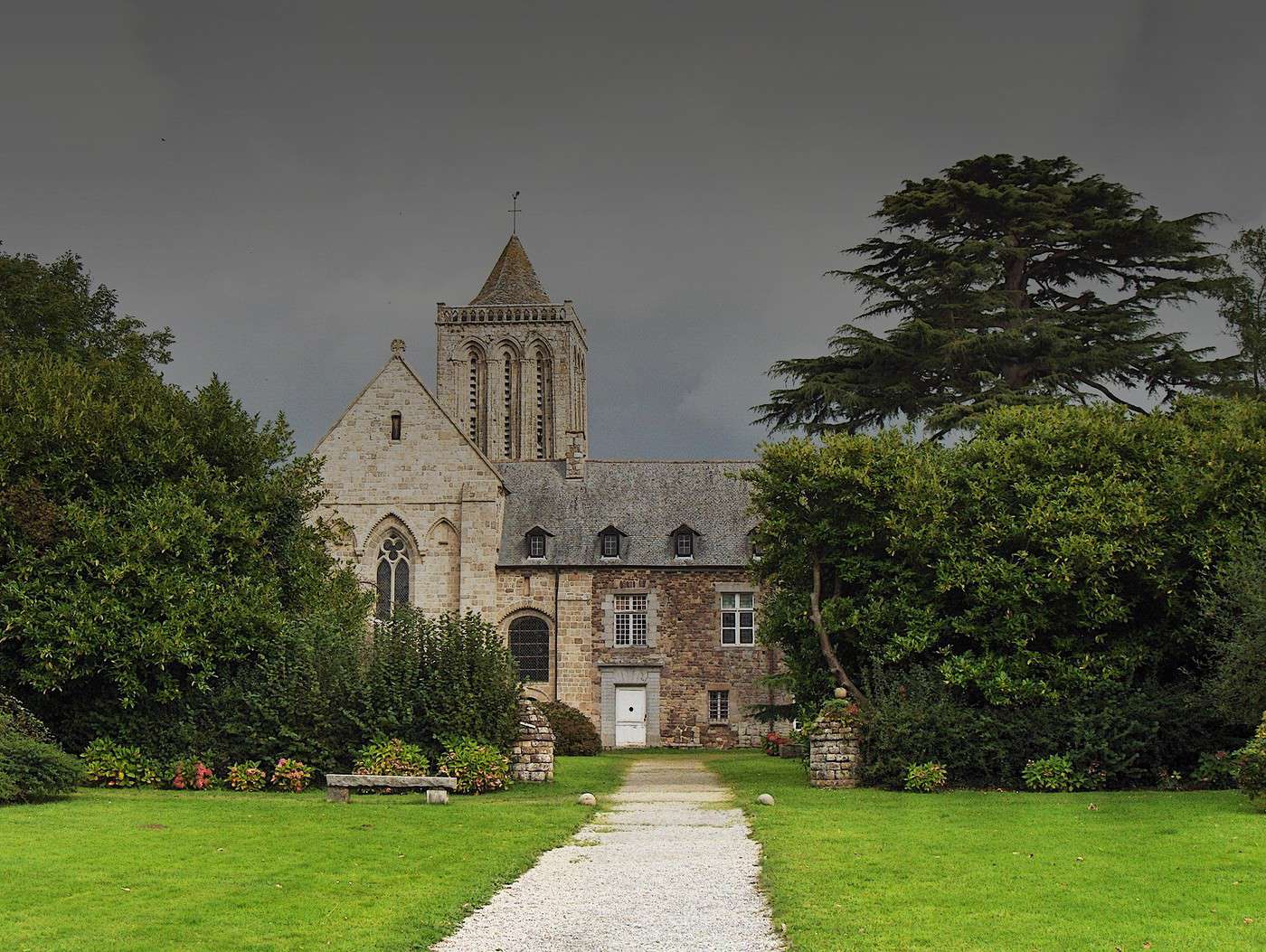 Abbaye de La Lucerne, Manche, France