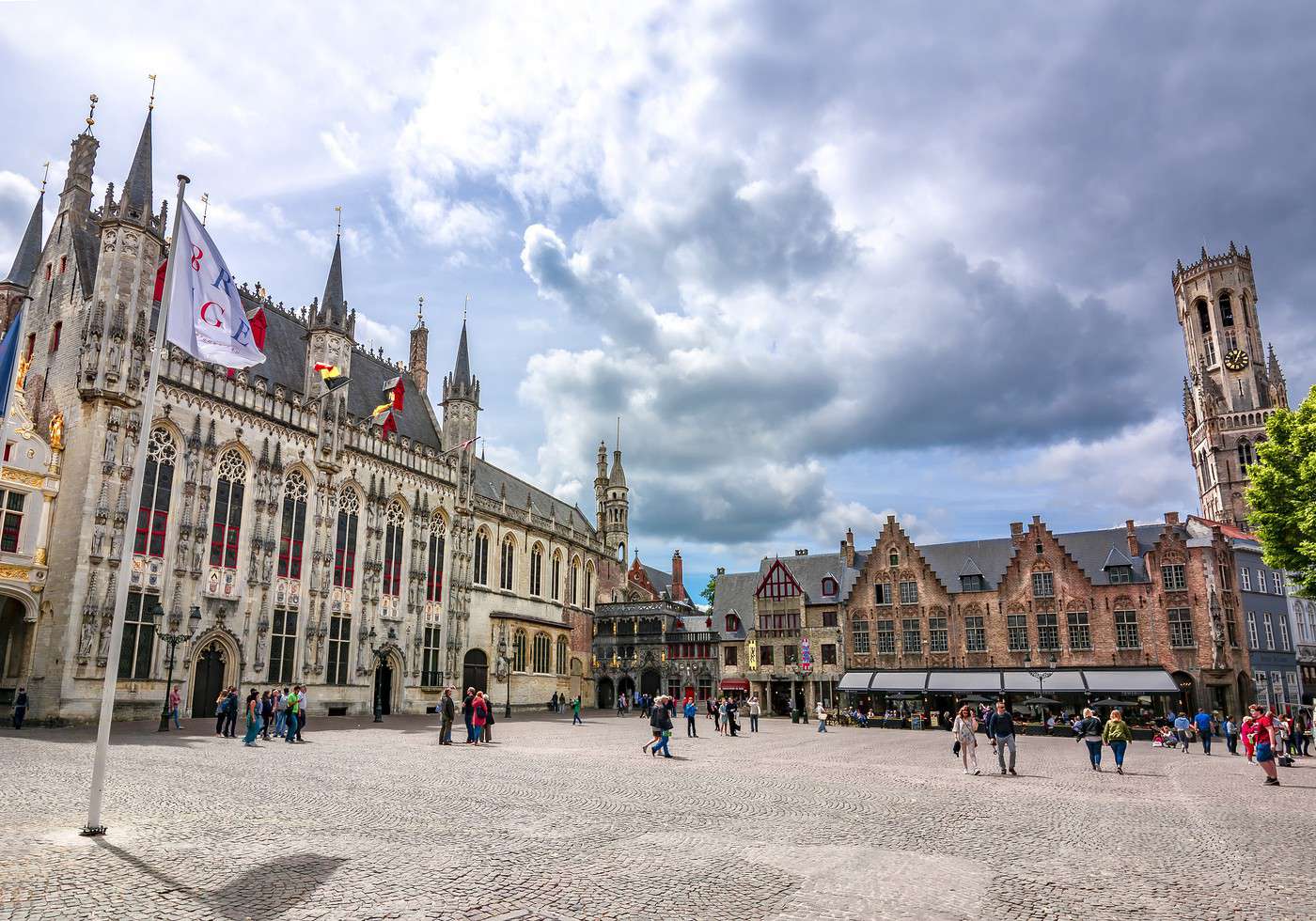 Place du bourg, Bruges, Belgique Place du bourg, Bruges, Belgique