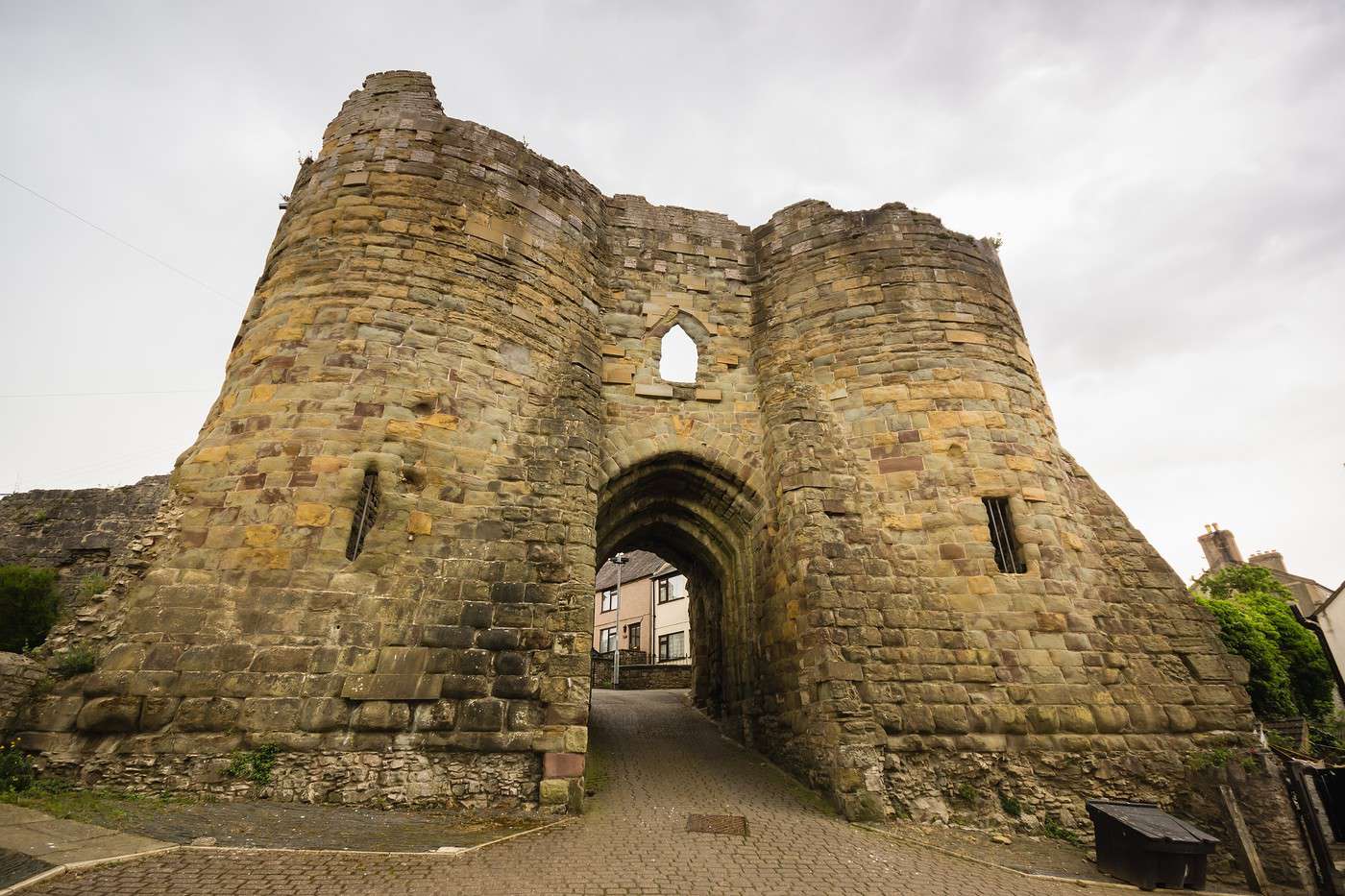 The Burgess gate house of Denbigh Castle, Denbigh, Grande Bretagne