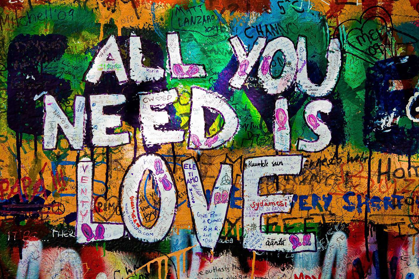 Mur Lennon, Prague, R&eacute;publique Tch&egrave;que