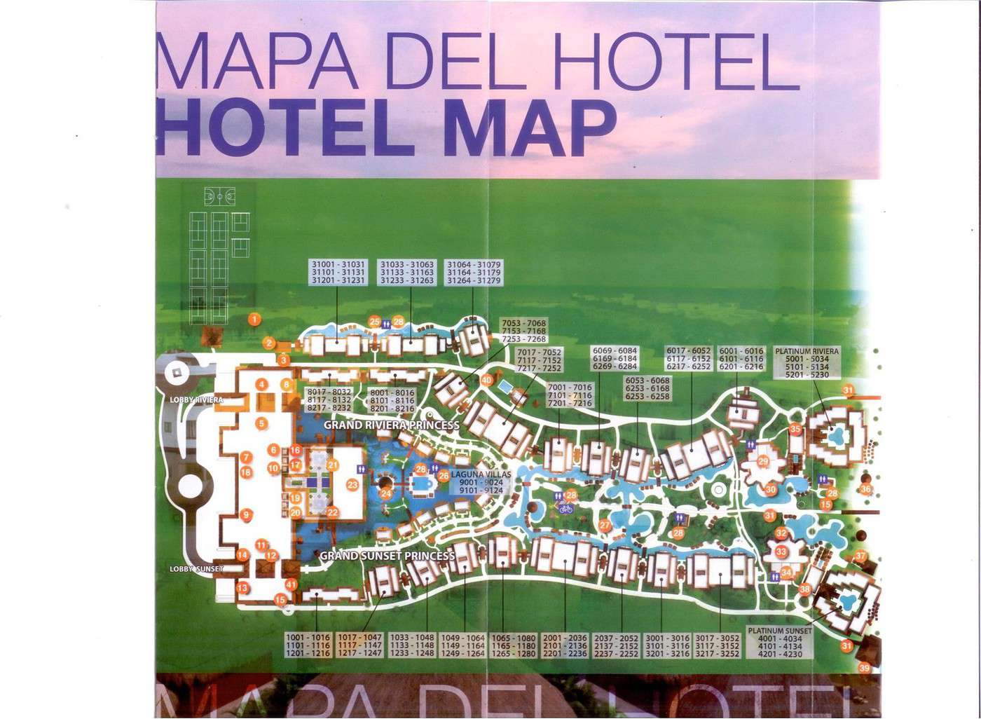 Plan de l'hôtel Grand Sunset Princess? | Hôtel tout-inclus > Mexique ...