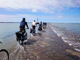 Passage du Gois, Noirmoutier, Vend&eacute;e, France