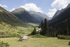 Vall&eacute;e d'Altyn Arashan, Kirghizistan
