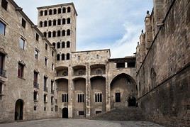 Plaça del Rei, Barcelone, Espagne