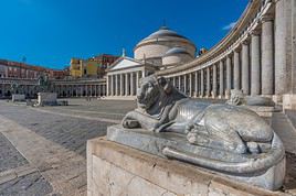 Place du plébiscite, Naples, Italie