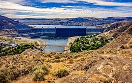 Barrage de Grand Coulee, Washington, &Eacute;tats-Unis
