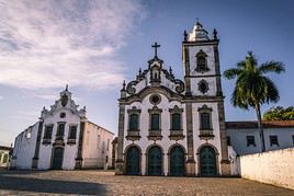 Church Santa Maria Magdalena and Museu de Arte Sacra, Praça João XXIII, Marechal Deodoro, Maceio, Brésil