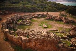 Ruin of old mausoleum, Tipasa, Alg&eacute;rie