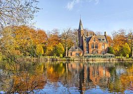 Parc du Minnewater, Bruges, Belgique